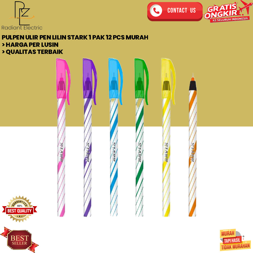 

PULPEN ULIR PEN LILIN STARK 1 PAK 12 PCS MURAH [RE]