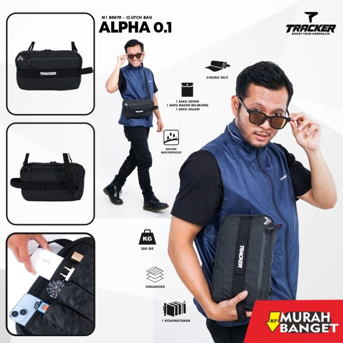 tas selempang pria kekinian Tas Selempang Clutch Pria Tracker Alpha 0.1