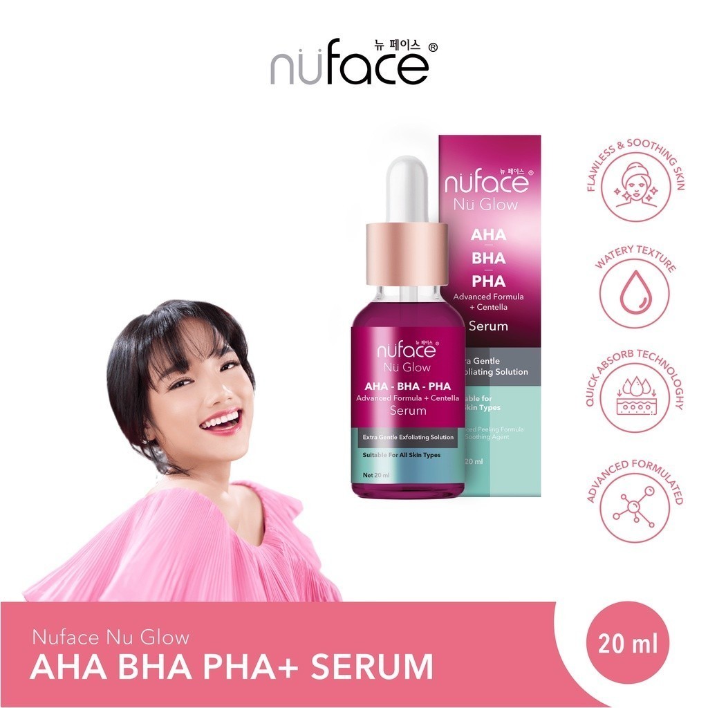 Nuface Nu Glow AHA-BHA-PHA Advanced Formula+ Centella Serum