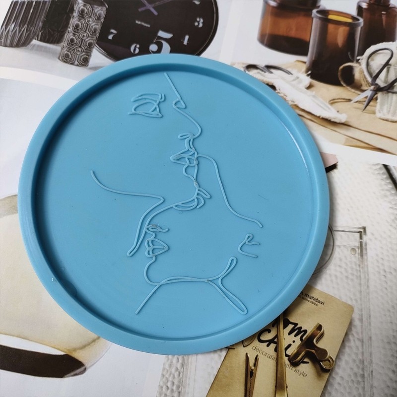 

Tray Molds DIY Resin Coaster Molds Silicone Resin Tray Molds Epoxy Resin Casting Molds for DIY Casting Home Decoration H8WF