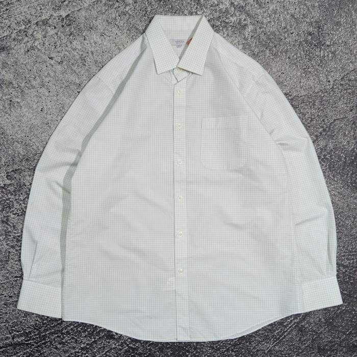 Kemeja lengan panjang pria VACCI motif kotak-kotak bagus size l