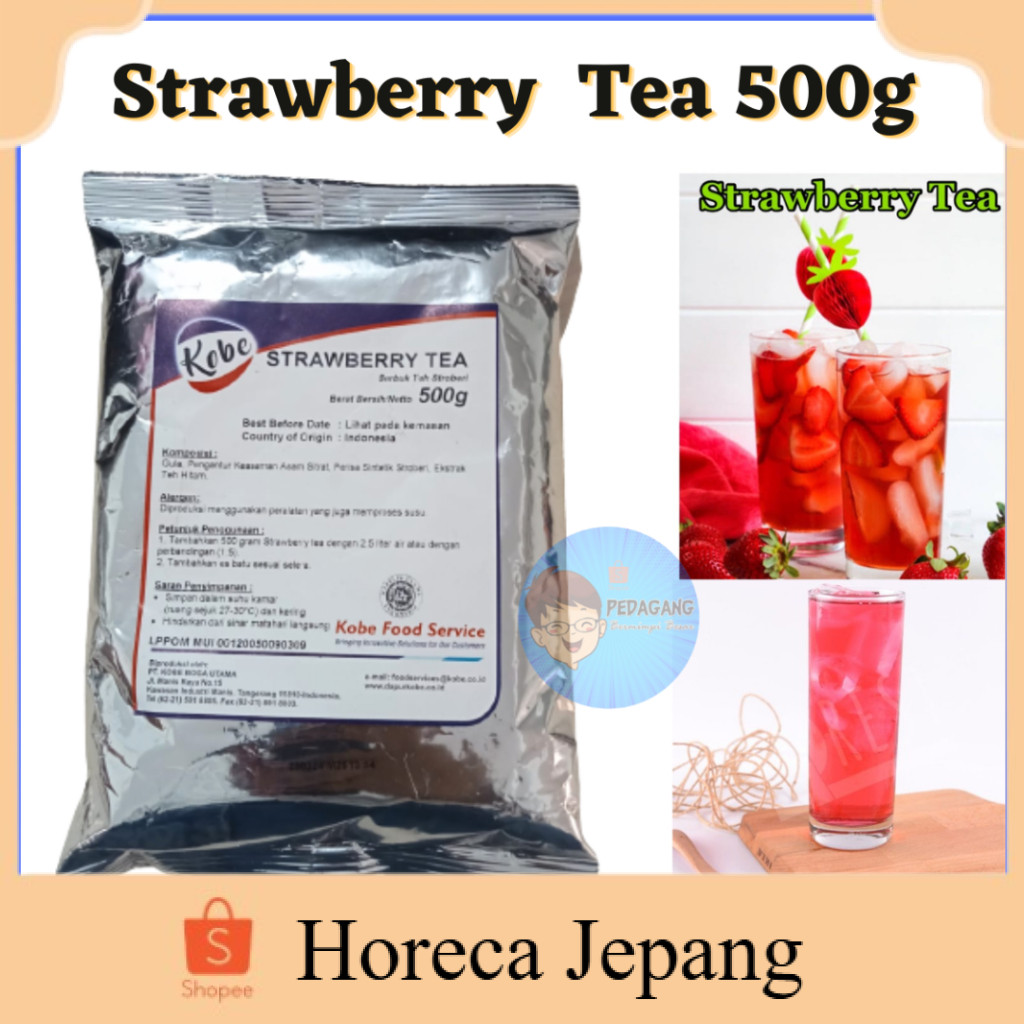 

Kobe Strawberry Tea 500g/ kobe strawberry tea / serbuk teh stoberi