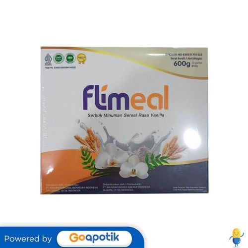 

Flimeal Minuman Sereal Rasa Vanilla 50 Gram Box 12 Sachet (600 Gram)