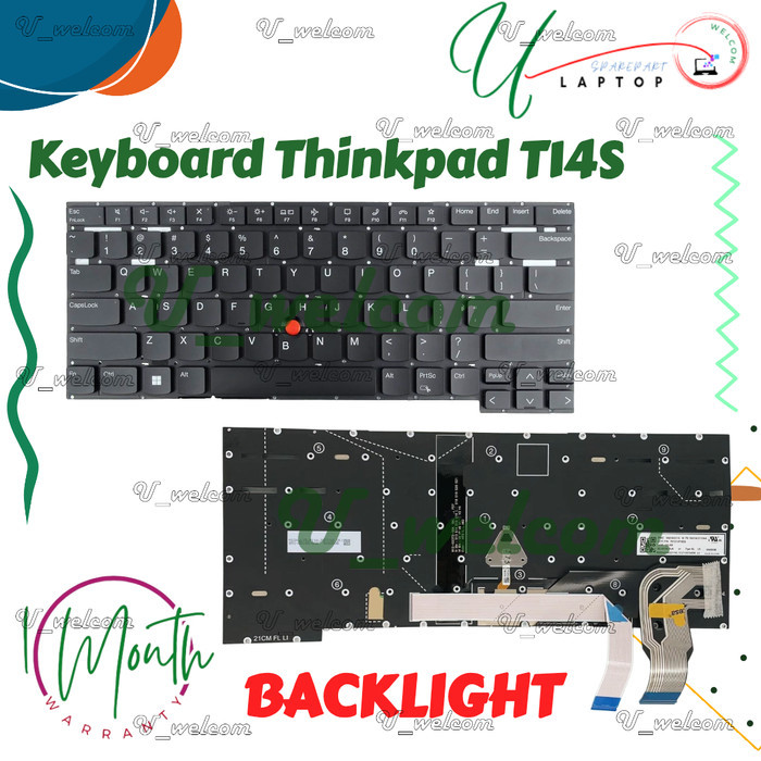 WST Keyboard Thinkpad T14S Gen2 X1 Extreme Gen4/5 P1 Gen4/5 Backlight