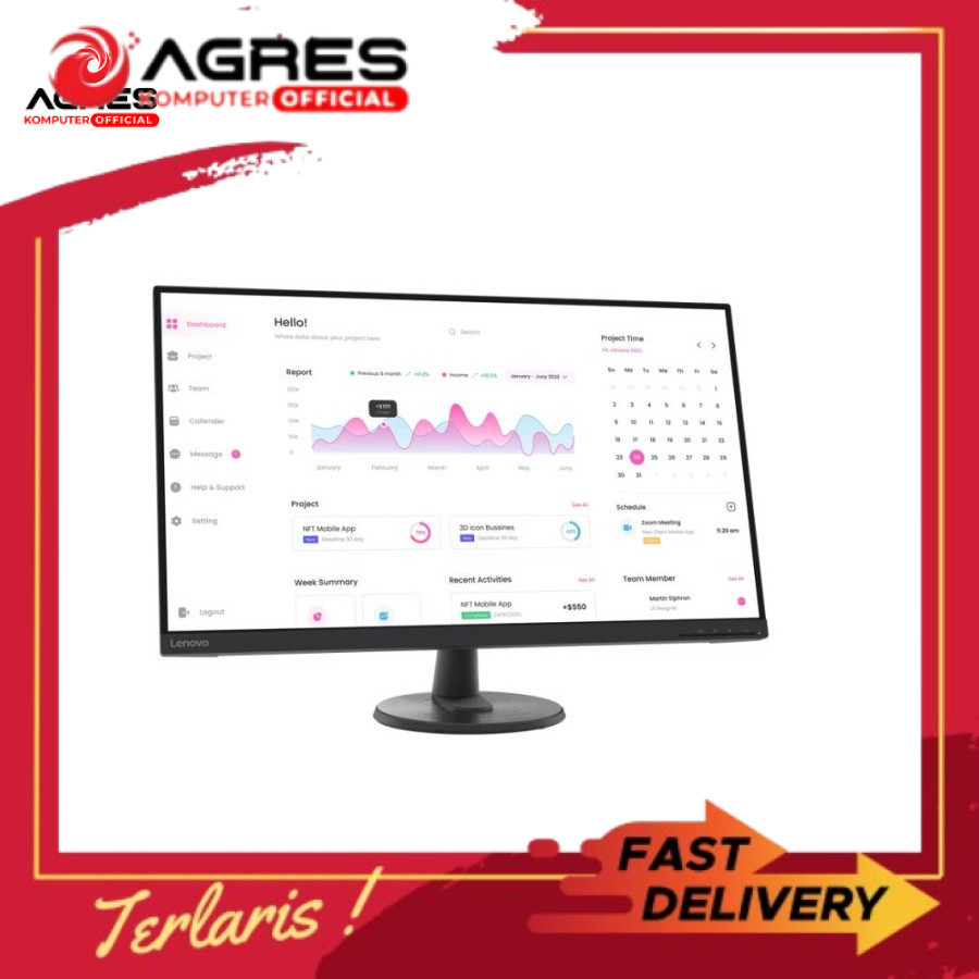 LENOVO MONITOR D32-40 31.5 INCH 60HZ
