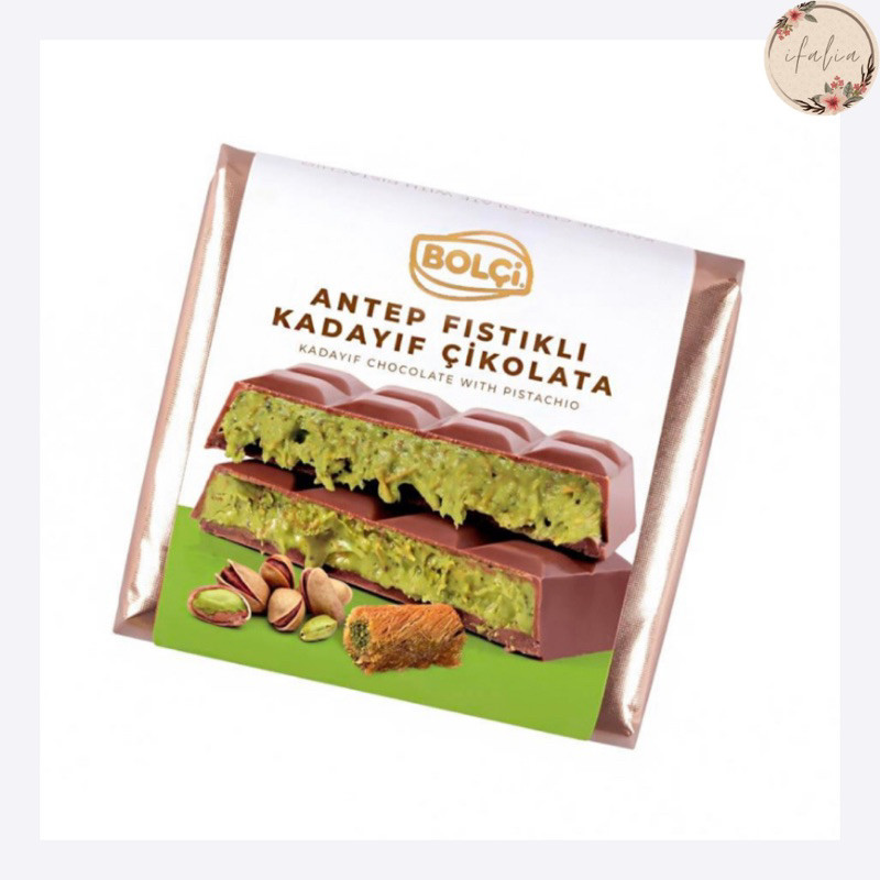 

Cokelat Pistachio Kunafa Dubai Viral Bolci Turki