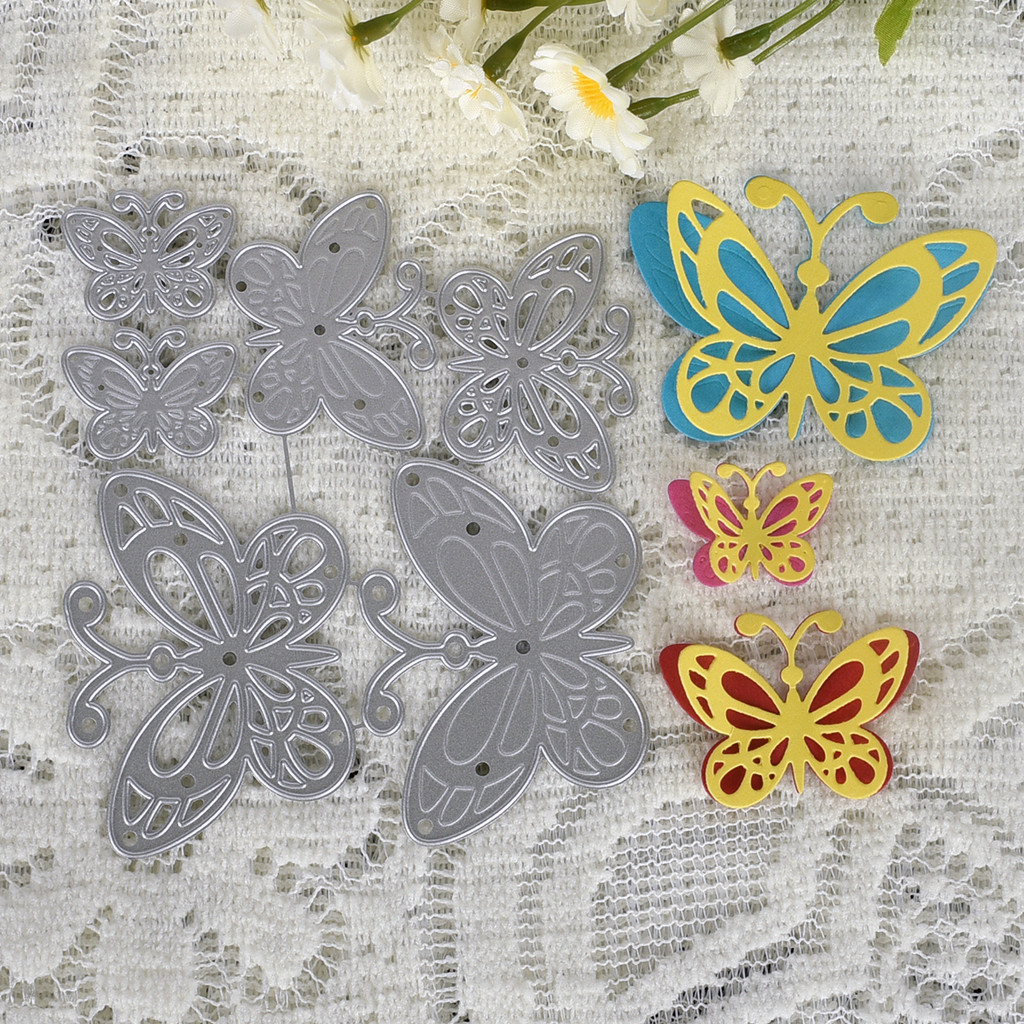 

Butterfly Tufted Bamboo Dragonfly Magritte Flowers Metal Cutting Dies Stencils For DIY Scrapbooking