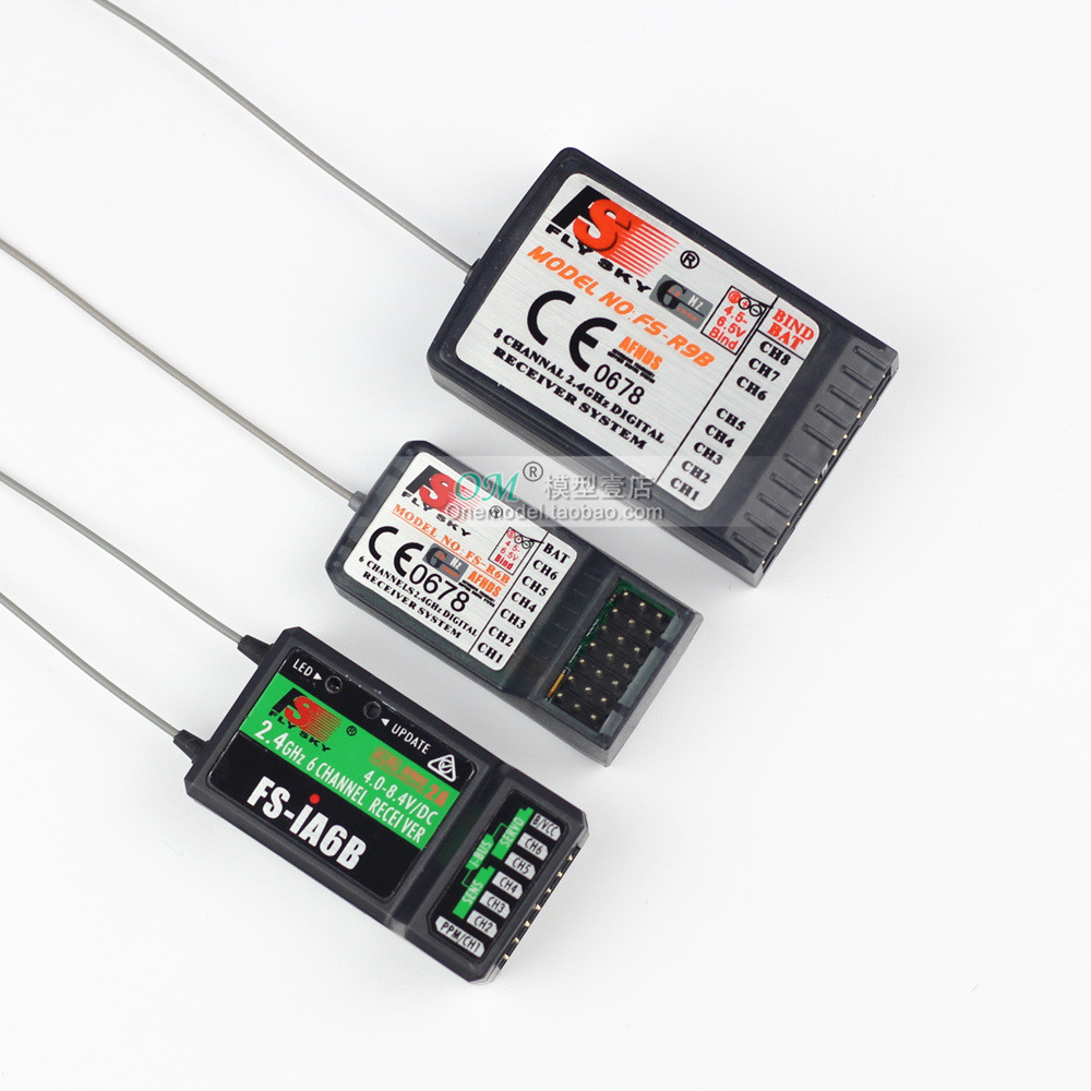 FLYSKY FS-IA6B/FS-R6B/FS-R9B 2.4G 6CH PPM Output With iBus Port Receiver For FLYSKY FS-i6 FS-i10 i6X