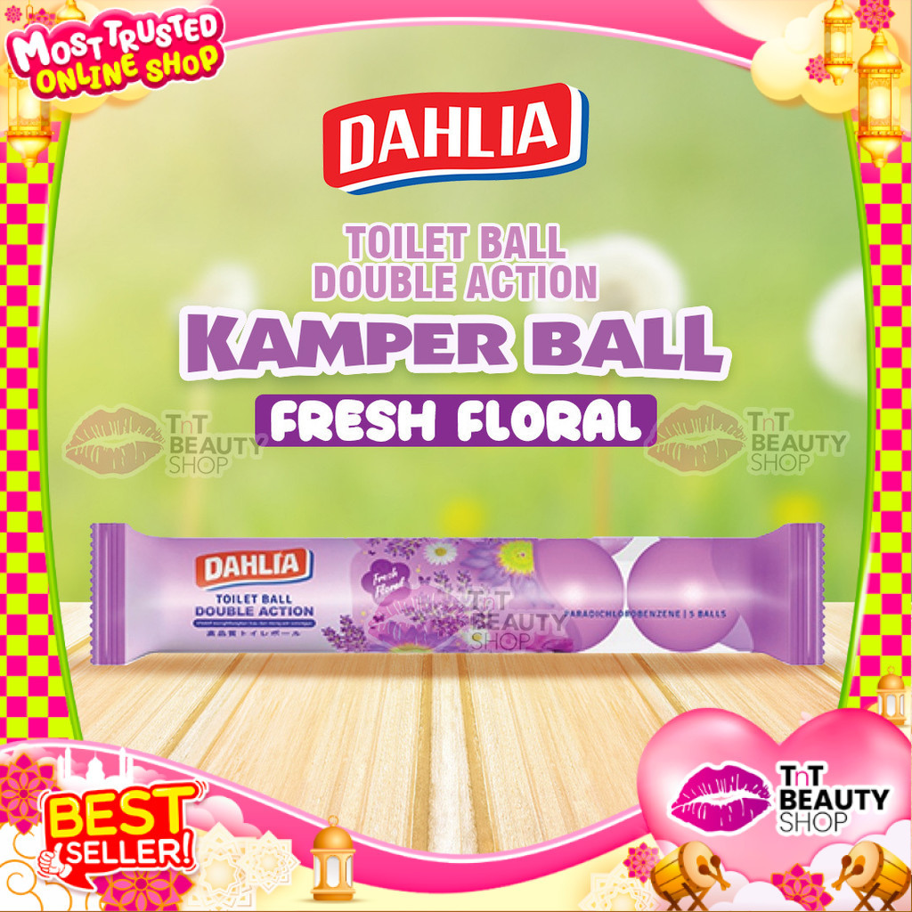 Dahlia Kamper Toilet Ball Fresh Floral Menyegarkan Kamar Mandi isi 5 200gr | TnT Beauty Shop