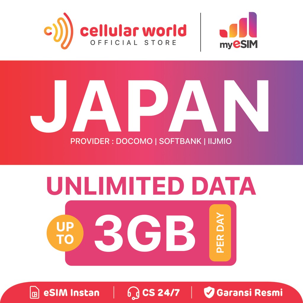 myESIM Japan | Unlimited Data | eSIM Roaming | Internet Roaming