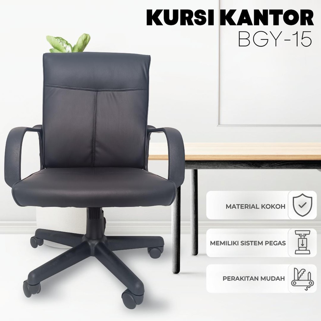 Kursi Kantor - Kursi Kerja Hidrolik - bisa naik turun Kursi Putar - Kursi Belajar - Aihomeliving
