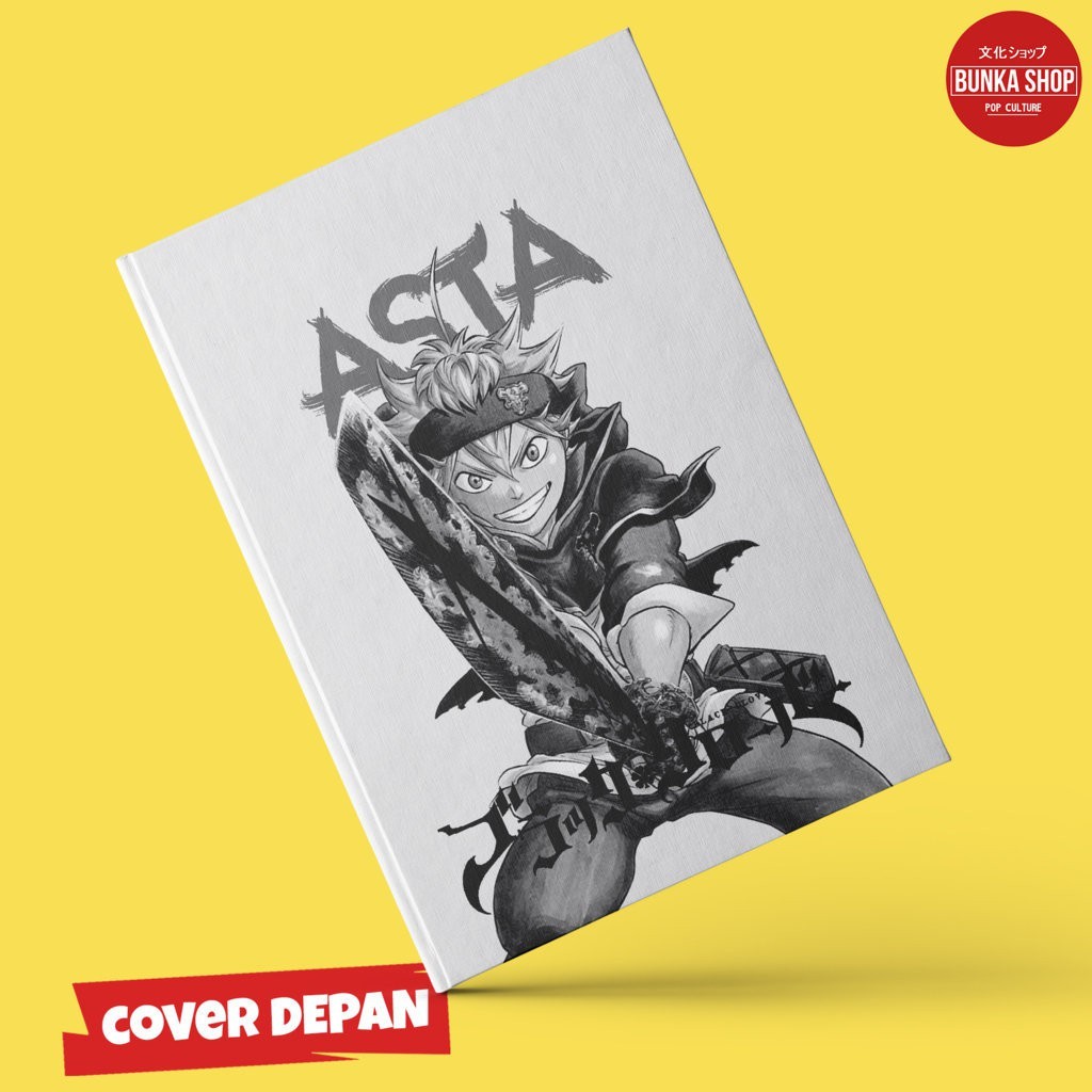 

Note Book Hardcover Anime Black Clover Asta White Cover Ukuran A5 Jurnal Agenda Planner Notebook Gift Couple