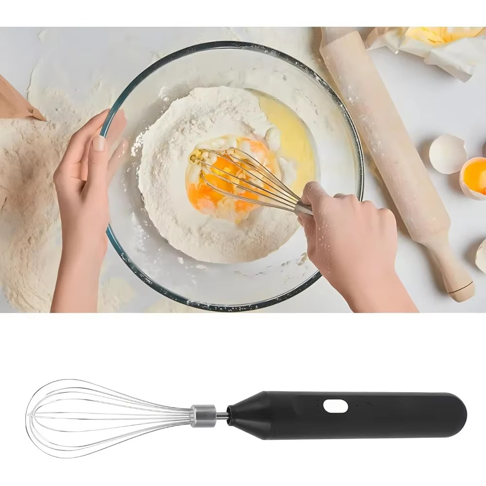 ATLY Hand Mixer Mini Pengocok Telur Kopi Milk Frother Handheld - AT86 Mixser Mikser