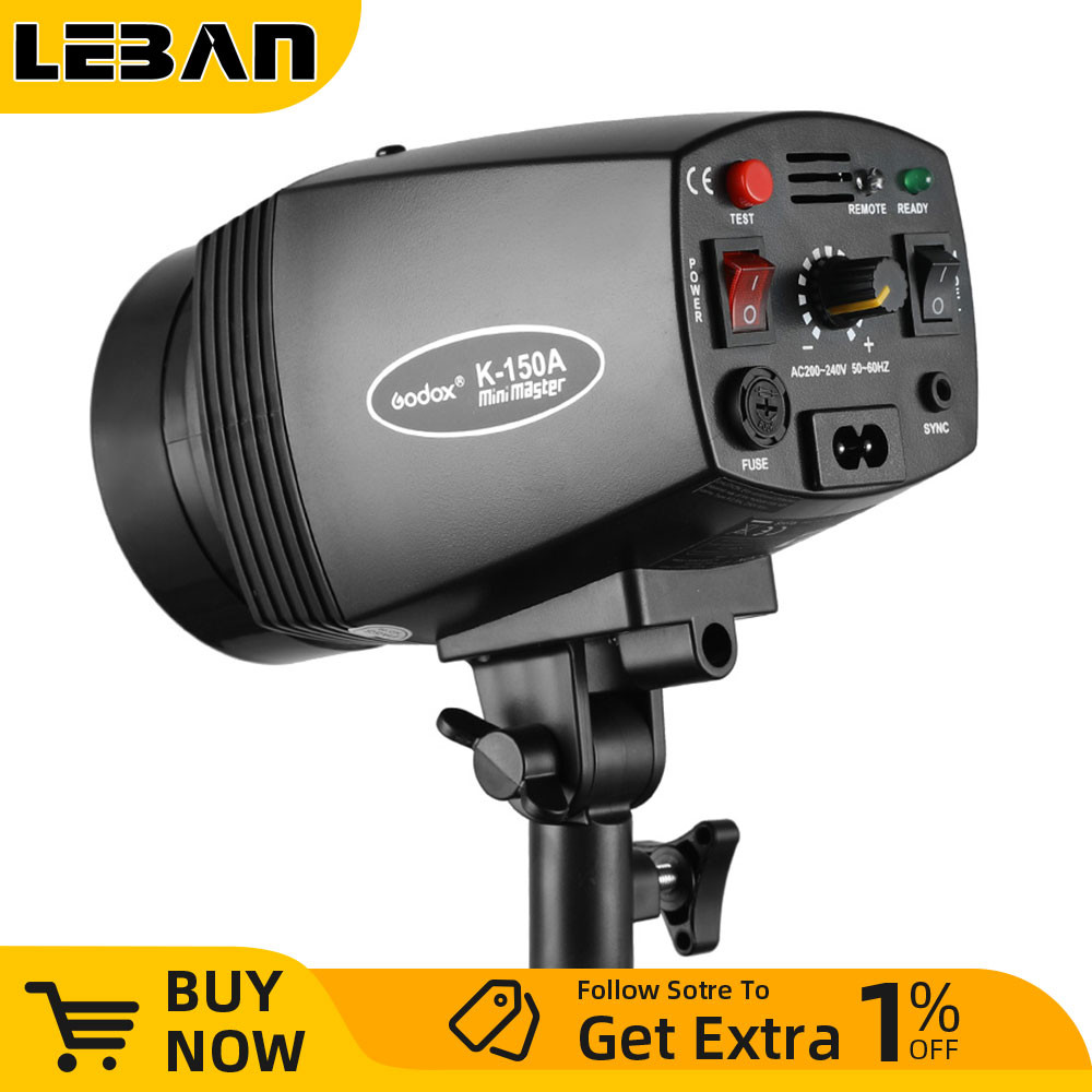 GODOX K-150A 150Ws Portable Mini Master Studio Flash Lighting Photo Gallery Mini Flash (Godox K150A)