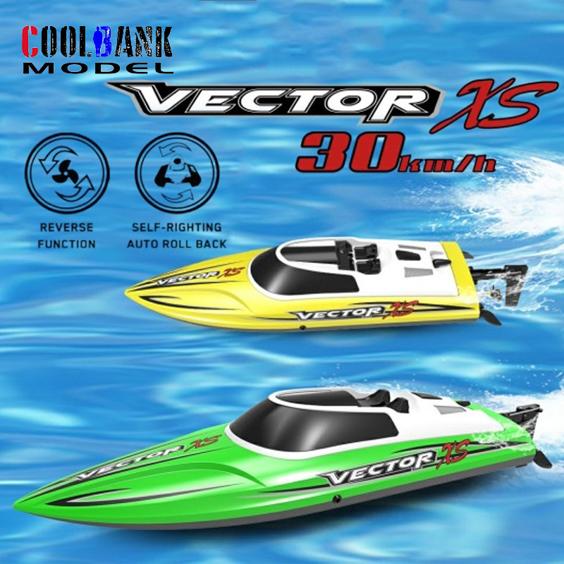 VOLANTEX 30KM/H High-speed Brushless RC Boat Toys 2.4G Remote Control Speedboat Vector XS RTR Model 