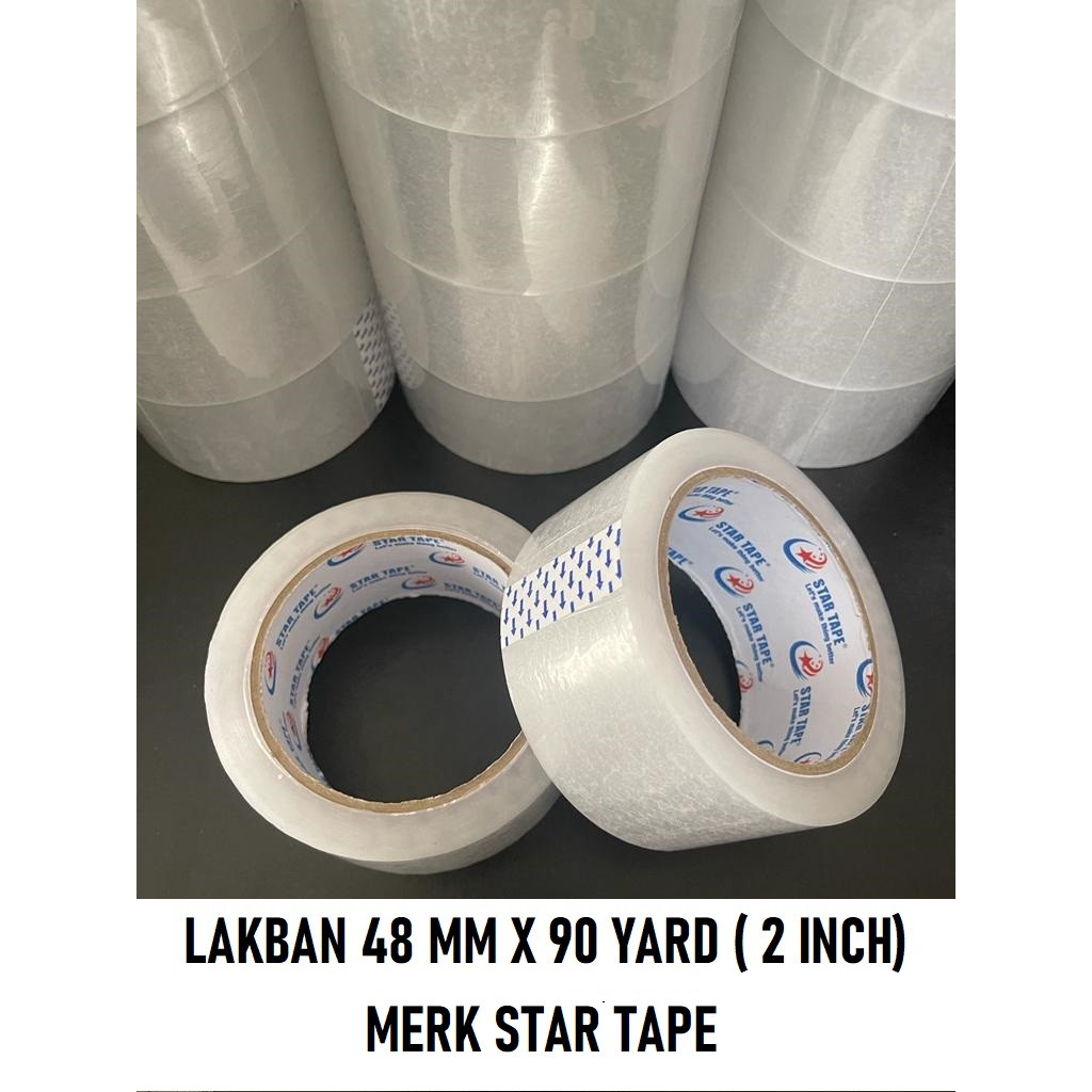 

Lakban Bening 48mm x 90 yard (2 INCH X 90 yard)