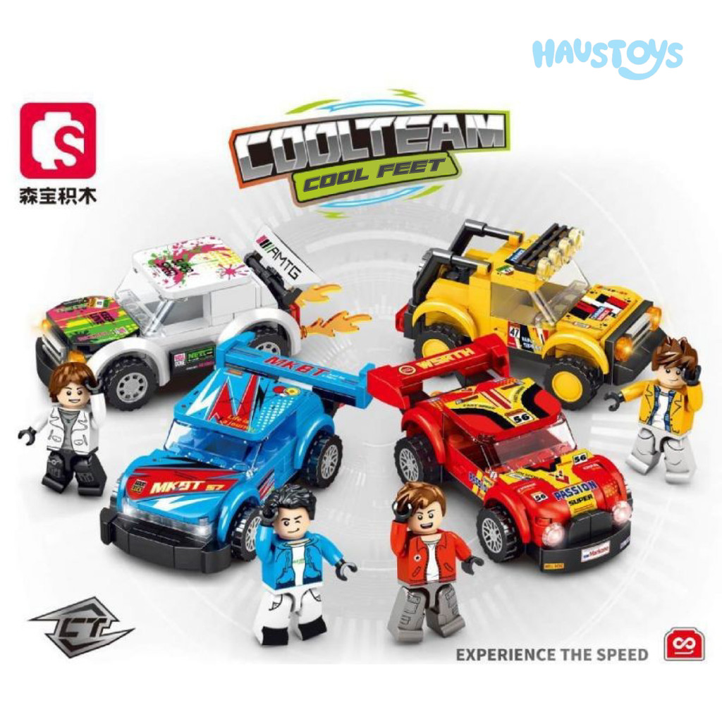 Sembo Brick Transform 2848-2851 Car Coolteam 4in1