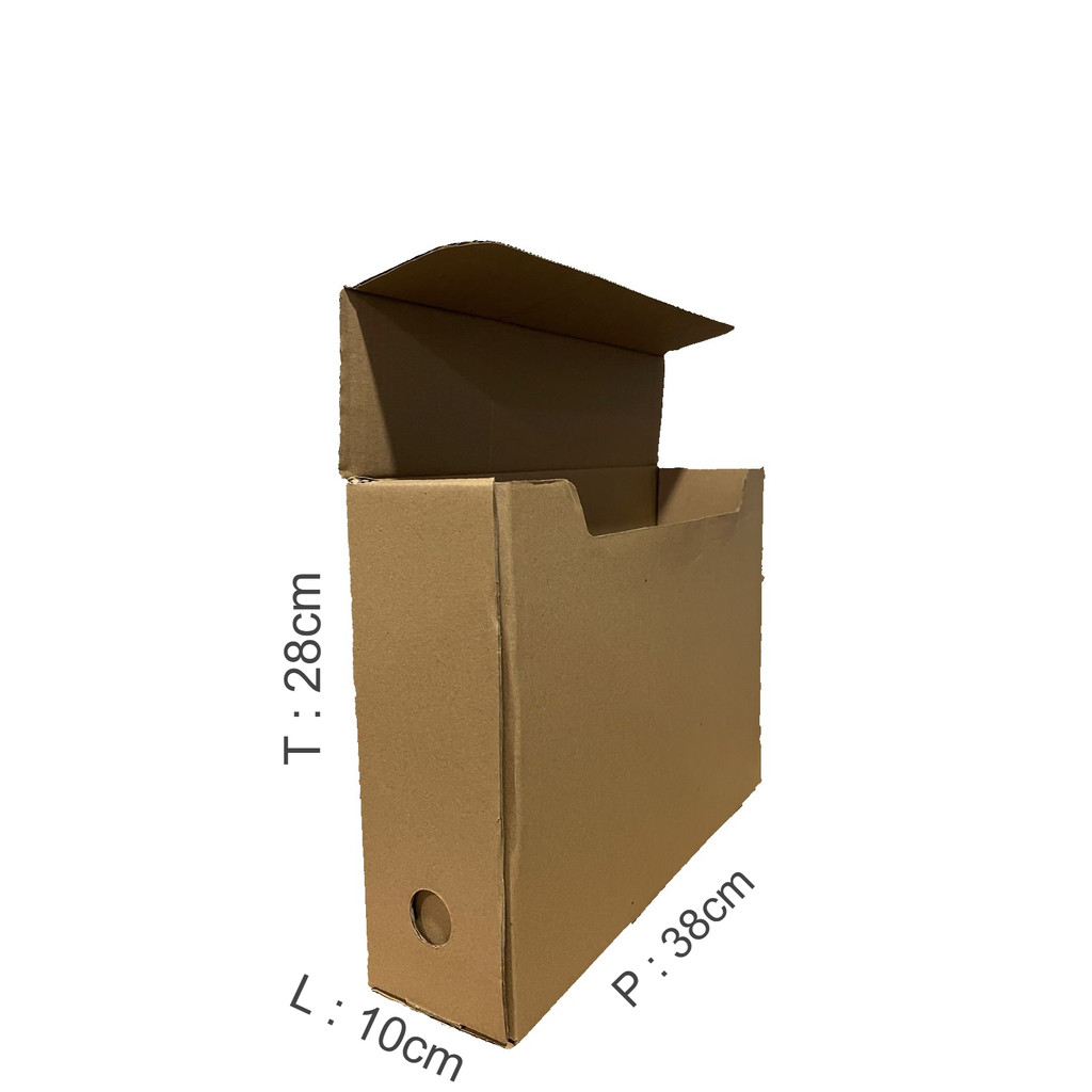 

1 PCS KARDUS FILE PENDEK COKLAT 38X10X28 CM