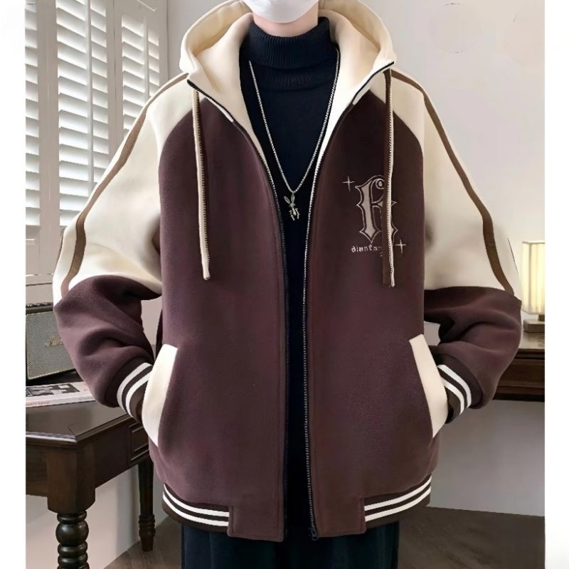 Epix Apparel Jaket Zip Hoodie Big Size H LOGO STAR Sablon Keren Jacket Zipper Mix Kombinasi Two Tone