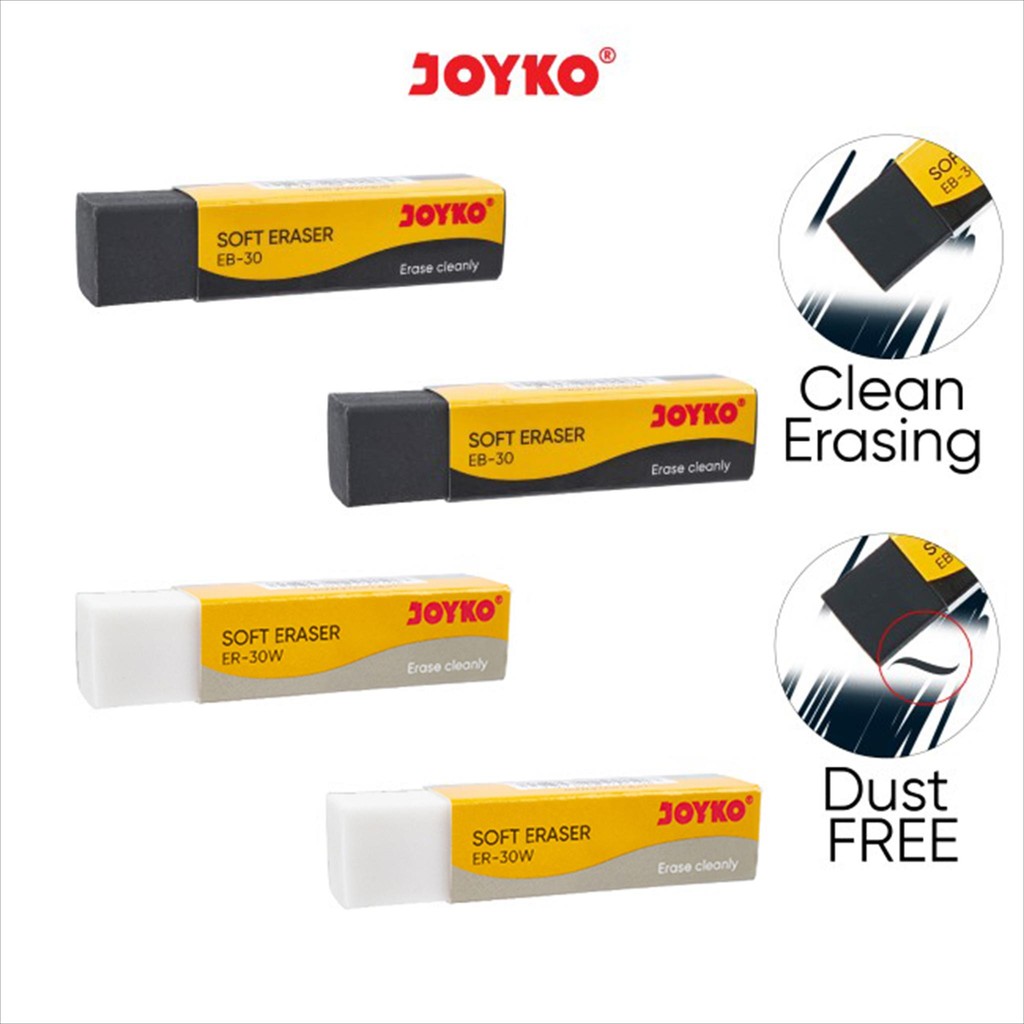 

NA Joyko Eraser EB-30 ER-30W Satuan / Penghapus Joyko EB30 ER30W / Stip Karet Hapusan Besar