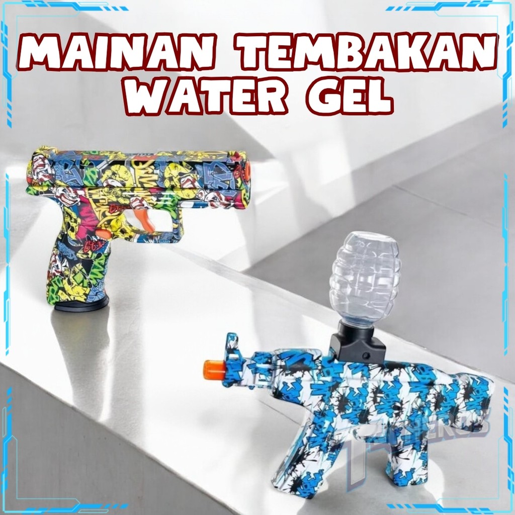 Mainan Tembakan Peluru Gell Electric M416 Peluru Gell Water Blaster AK47 Toys Mainan Pistolan