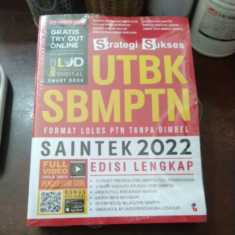 Buku Strategi Sukses UTBK SBMPTN SAINTEK 2022 edisi lengkap