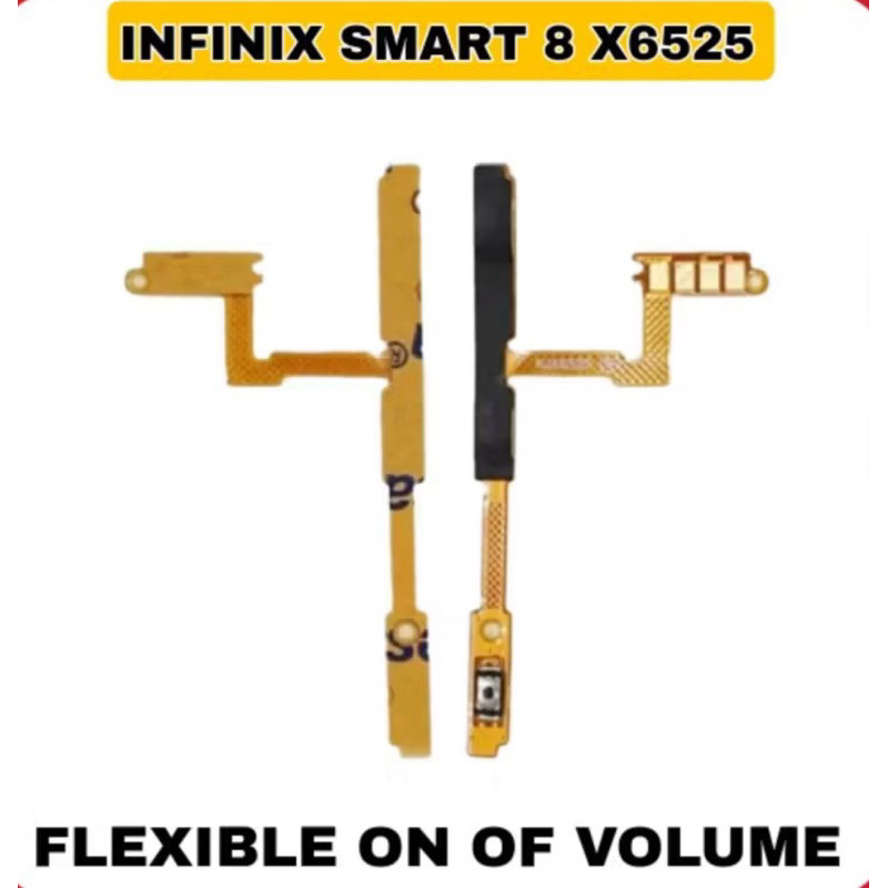 

FLEXIBLE POWER ON OFF + VOLUME INFINIX SMART 8 X6525 ON OF OFF VOL VOLUME KUALITAS ORIGINAL