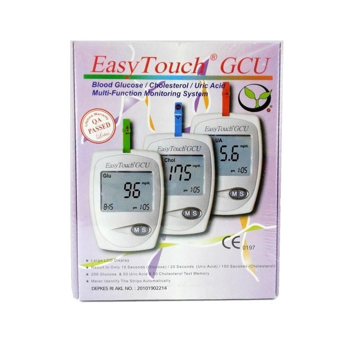Easy Touch GCU Kit EasyTouch Alat Tes Cek Gula Darah Kolesterol Asam