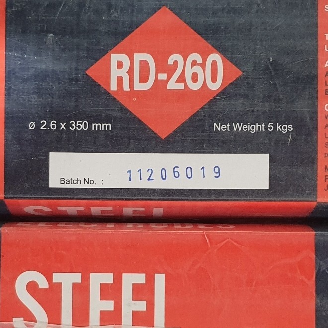 Kawat Las  RD260  2,6mm  (5kg)  RD 260  2,6mm