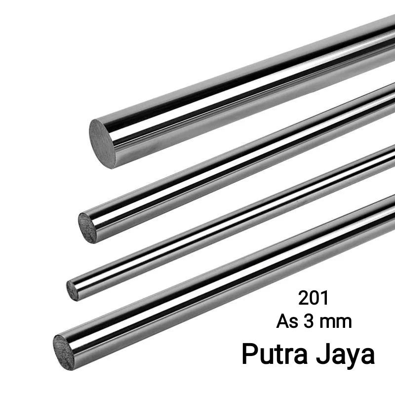 As Stainless 201 beton as stainless dim 3mm panjang 1 meter