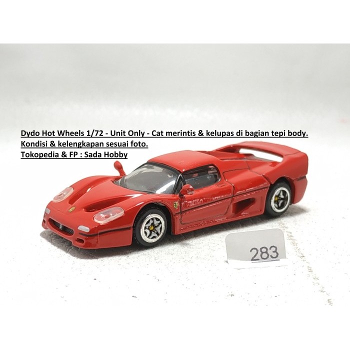 Diecast Wonda Hot Wheels 1/72 Ferrari F50 Merah Unit Only