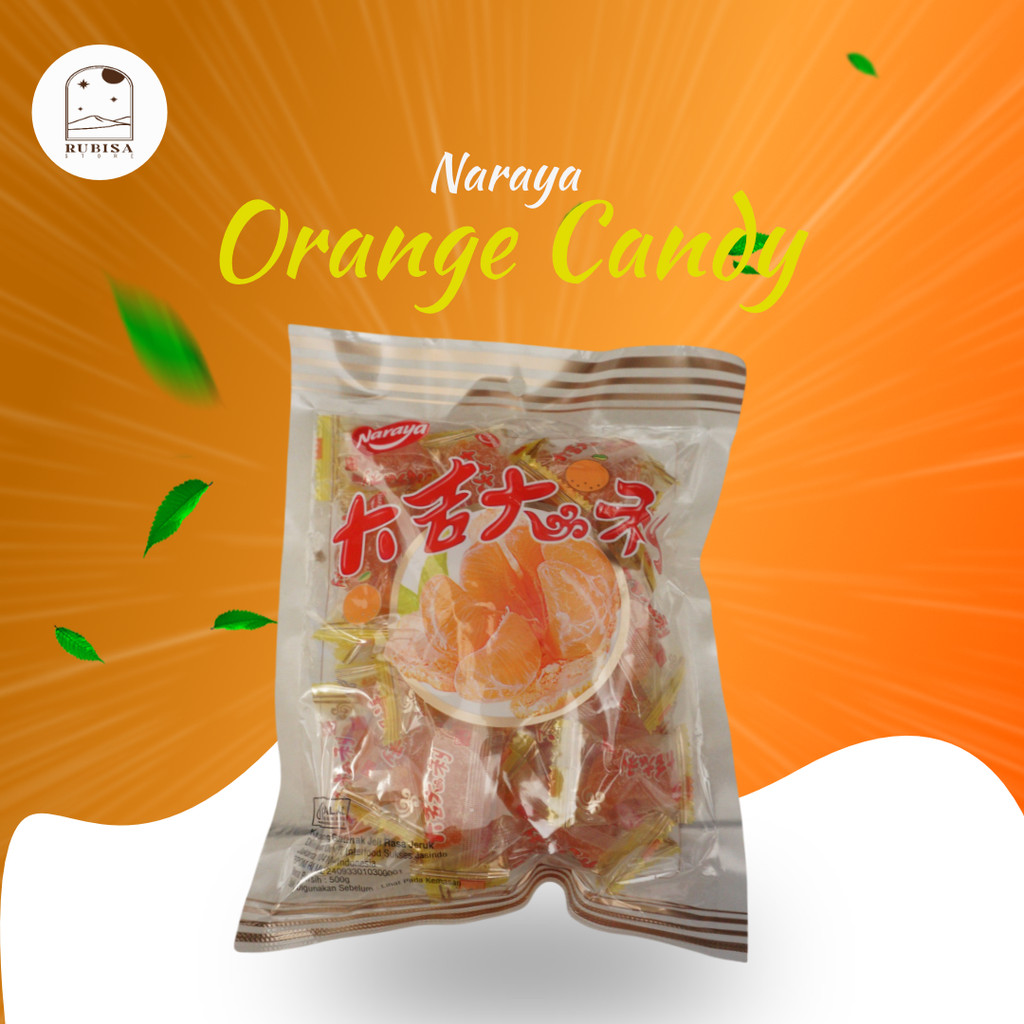 

Naraya - Kembang Gula Lunak Jeli Rasa Jeruk - 500g