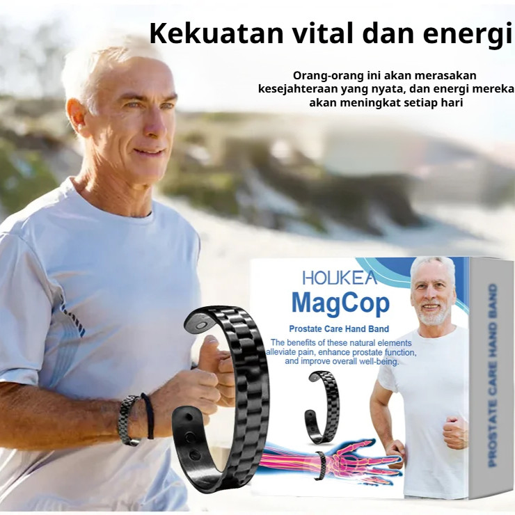 【Kirim dalam 24 jam】Gelang Kesehatan Terapi kesehatan akupuntur/Gelang Kesehatan Magnetik Titanium/G