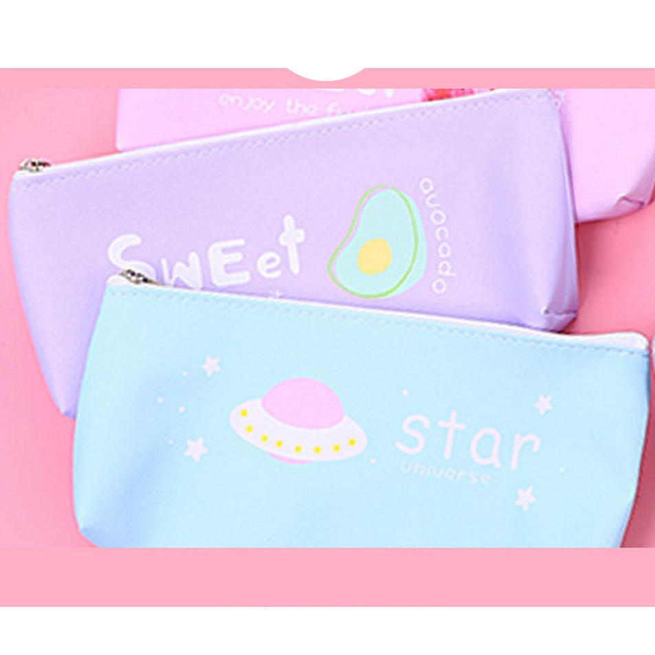 

SSM - Tempat Pensil MOTIF Buah SEOUL Sweet Simple / Tempat Penyimpanan Pulpen Alat Tulis Pencil Case Fruit