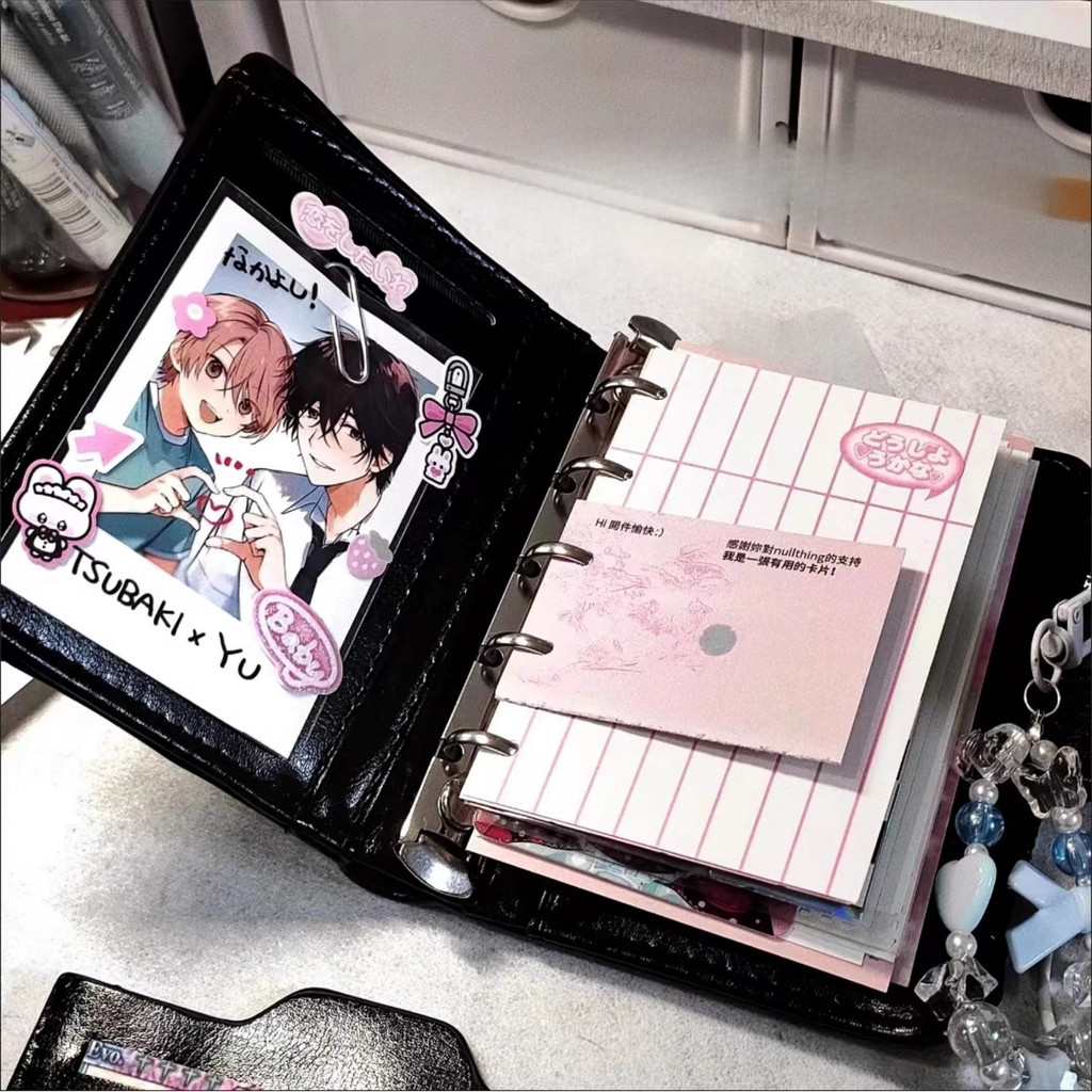 

M5 A8 PU Loose Leaf Binder Journal Notebook Diary Cover Ring Planners Organizer Easy Carrying Agenda