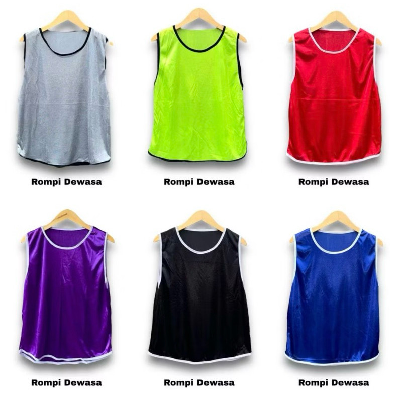 [366SH] Rompi Dewasa POLOS - Rompi Bola Futsal Murah Rompi Olahraga Sport Rompi Bola