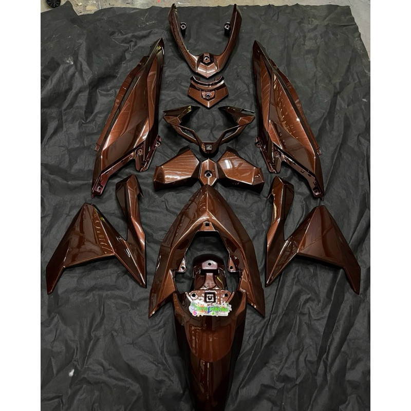 PROMO COVER FULL BODY HALUS HONDA VARIO 125/150 LED OLD 2015-2017 WARNA COSTUME CANDY BROWN