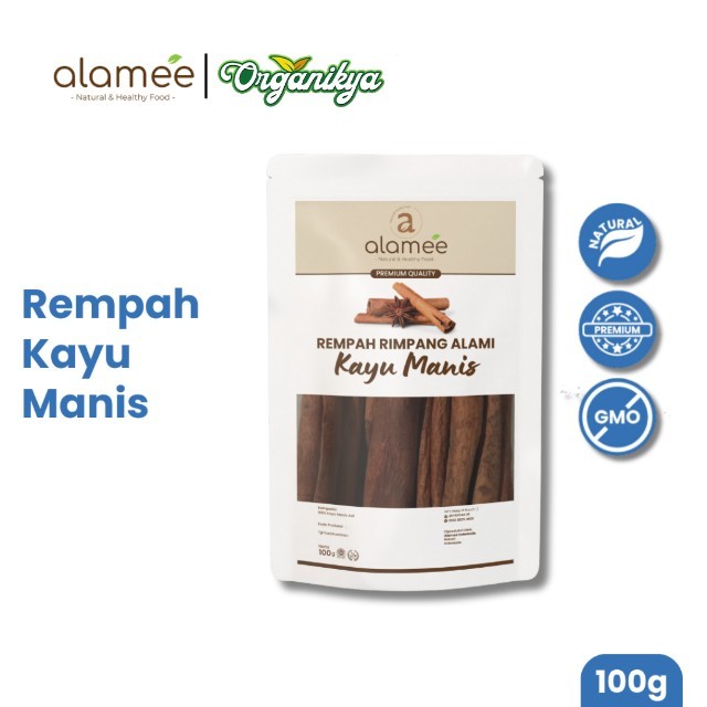 

ALAMEE Kayu Manis Batang Cinnamon Stick Rempah Rimpang Organik Bumbu Masak Dapur Seasoning 100gr organikya