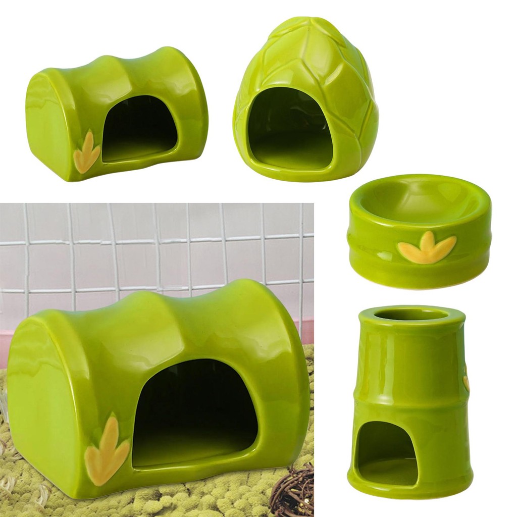 Ceramic Hamster House Habitat Decor Nest for Chinchilla Squirrel Chinchillas