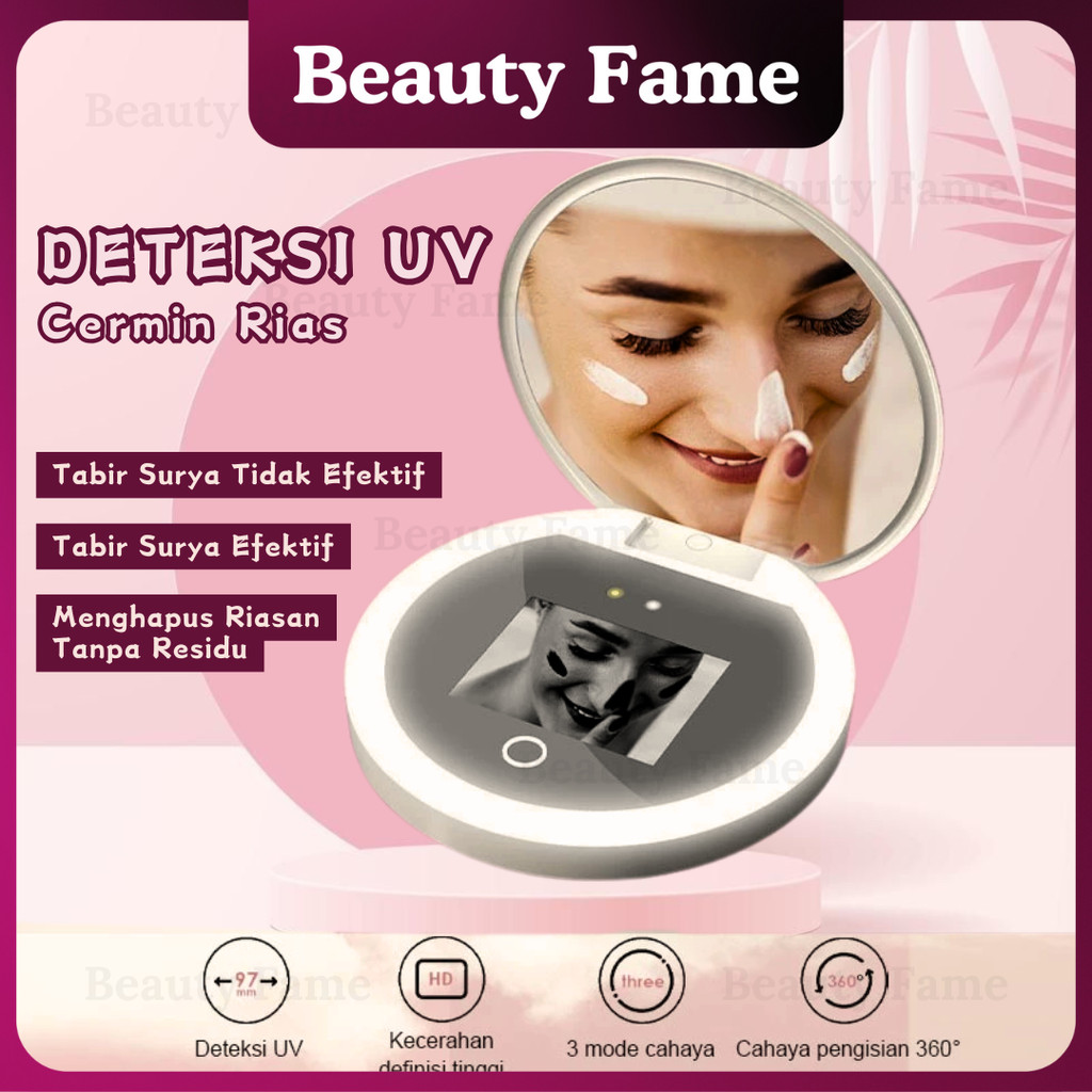 Beauty Fame **GARANSI 1 TAHUN** UV Camera UV Cam Kaca Pendeteksi Sunblock UV Kamera Kaca Pendeteksi 