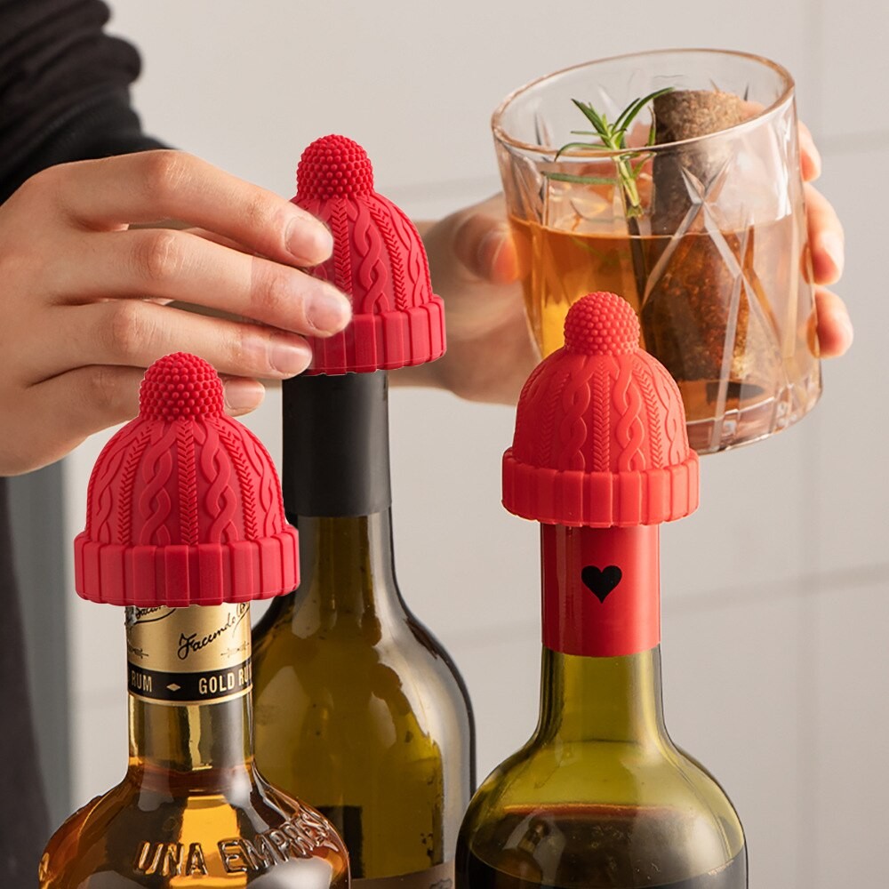 Silicone Wine Stopper Wine Cork Wine Bottle Stopper Beer Bottle Champagne Cork Wine Bottle Cap Creat
