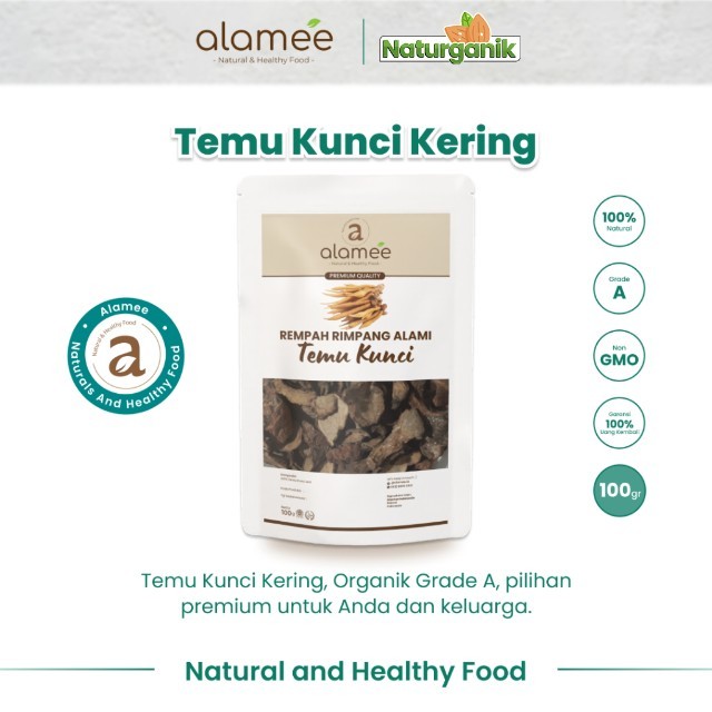 

ALAMEE Temu Kunci Iris Kering Fingerroot Rempah Rimpang Alami Spice 100gr Naturganik