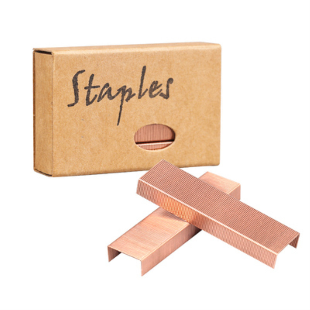 

Rose Gold Staples Standard Stapler Refill 26/6 Size 950 Staples per Box for Office School Stapling Stationery Supplies
