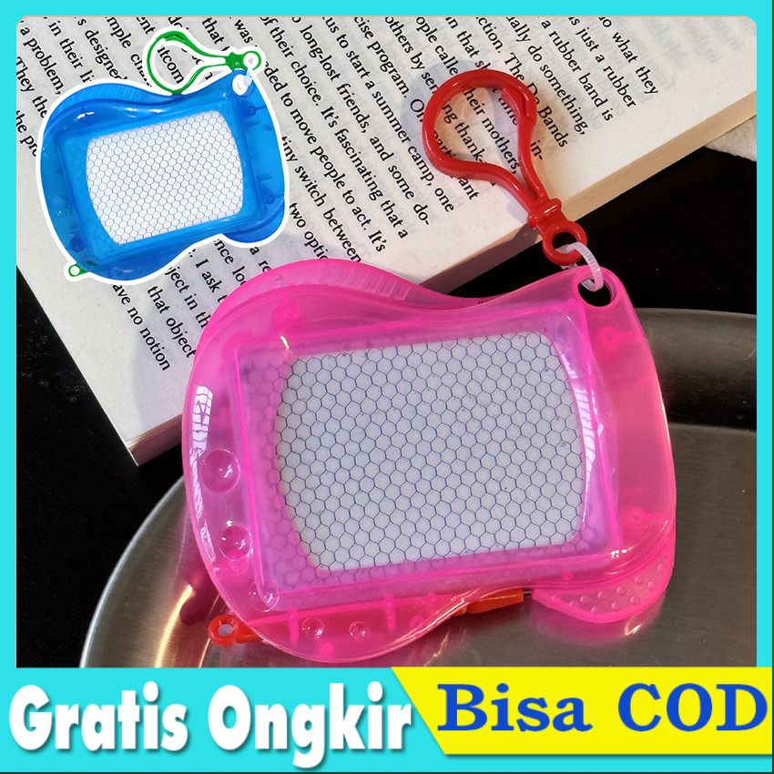 Papan Gambar Magnetik Edukatif - Mainan Anak Portable | Plastic Colorful Magnet Painting Writing Doo