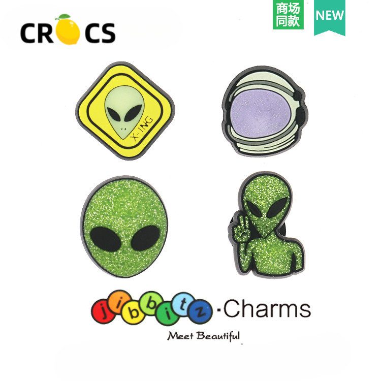 Crocs Jibbitz Charms Sepatu lubang sepatu bunga buaya sepatu gesper asli aksesoris sepatu Carlos Chi