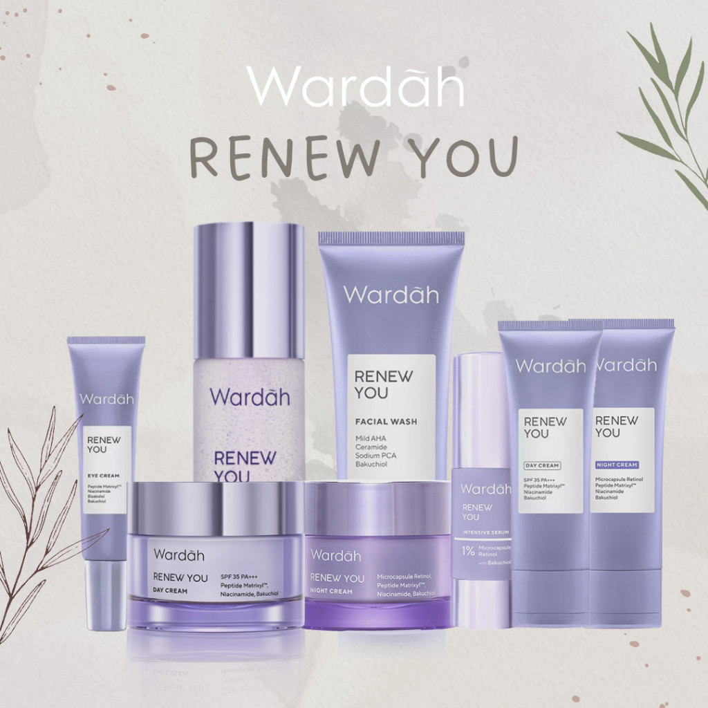 Wardah Renew You Anti Aging Series Paket Lengkap Hemat | BPOM | Skincare Wardah