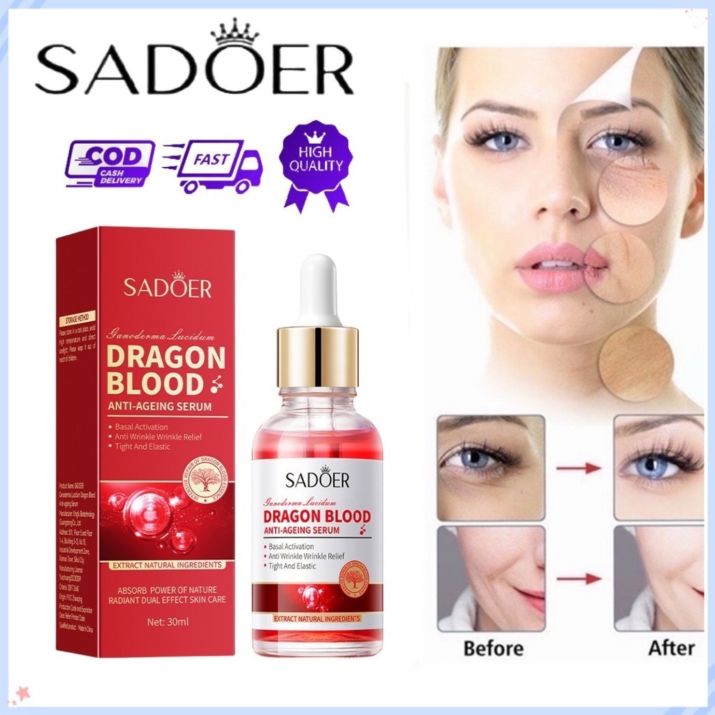 SADOER Dragon Blood Anti-wrinkle essence Serum Anti Penuaan untuk Wajah dan Kulit Pengencang Kolagen