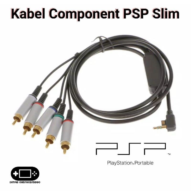 Kabel Component PSP Slim 2000 3000 Komponen Cable TV PSP Seri Slim