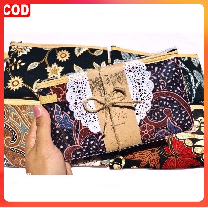 SOUVENIR DOMPET POUCH 19x12 / SOUVENIR DOMPET BATIK / SOUVENIR PERNIKAHAN / SOUVENIR POUCH / SOUVENI