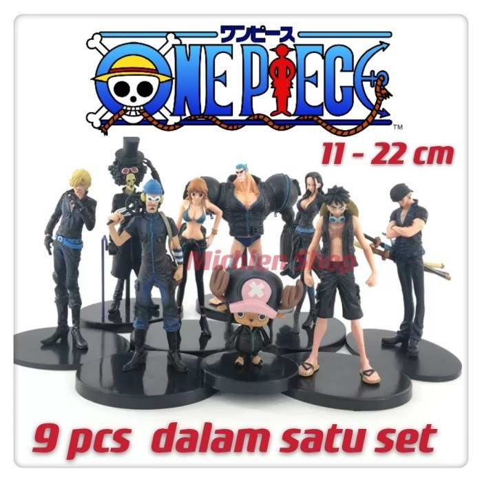 Action Figure Miniatur Pajangan ONE PIECE GLM GOLD MOVIE ISI SET 9 PCS